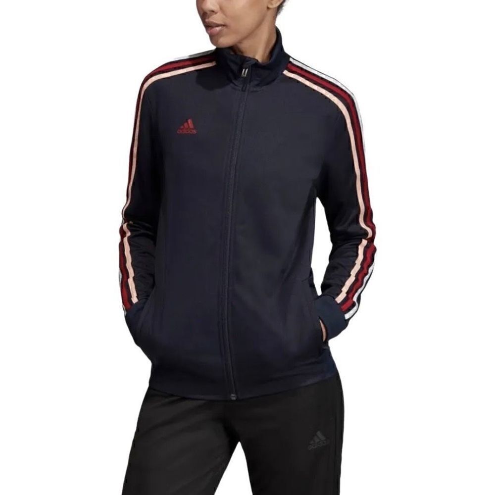 Adidas Women's AFS Tiro Track Jacket Dark Navy Small - Picture 2 of 10